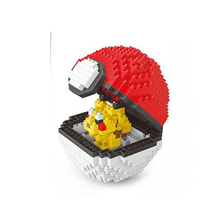 Pikachu Pokeball - Pokemon Mini Building Block Set