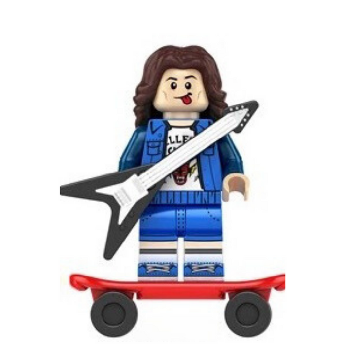 Eddie Munson on a Skateboard - Stranger Things Minifigure