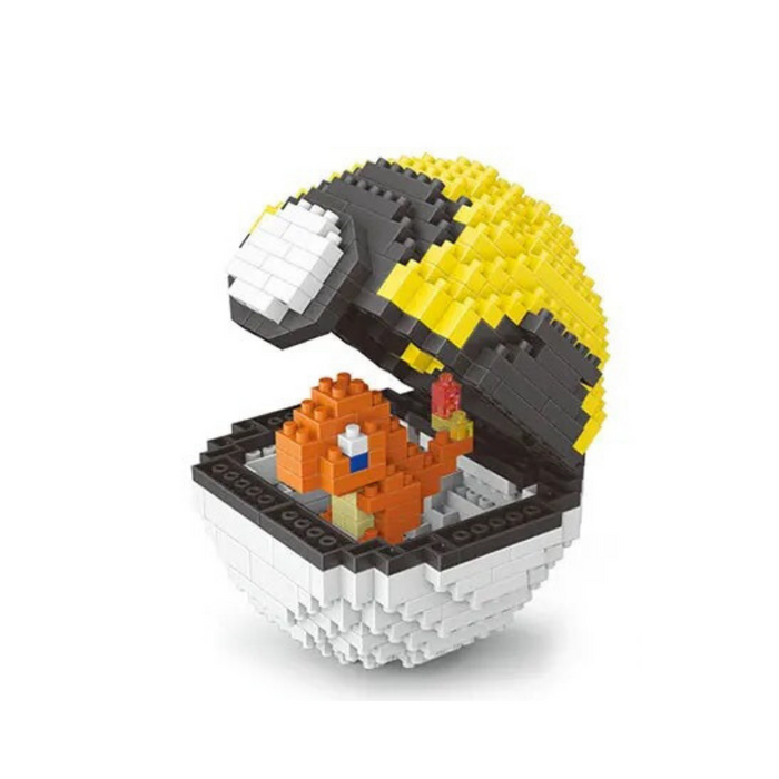 Charmander Pokeball - Pokemon Mini Building Block Set